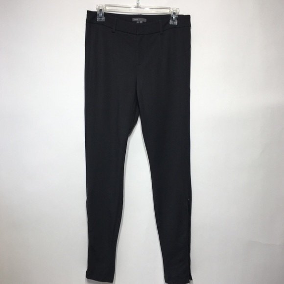 Vince Ponte Skinny Pants with Zipped Hem Gray 8 - Picture 2 of 8